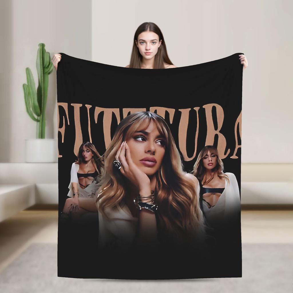 TINI STOESSEL Futtura Tour Blanket Super Soft Print Plush Bedding Throws For Home Decor Camping Flannel Bedspread Bed Cover
