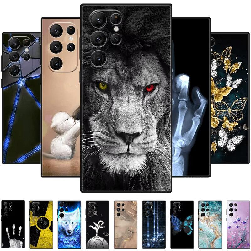 Для Samsung S25 Ultra Мягкий чехол S23 Ultra 5G Силиконовый ТПУ Задняя крышка телефона Для Samsung Galaxy S24 Ultra Милый Животный Бампер Чехол