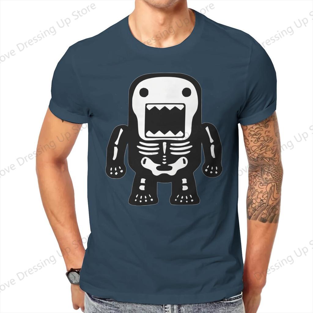 Halloween Anime Domo Kun T Shirt Graphic Oneck Cotton Short Sleeve