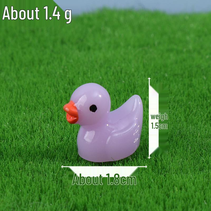 Желтый утенок смоляная фигурка для украшения микроландшафта