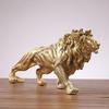 Смола Фигурка Статуя Льва Коллекционная Декорация Орнамент Скульптура Животного для Офисного Стола