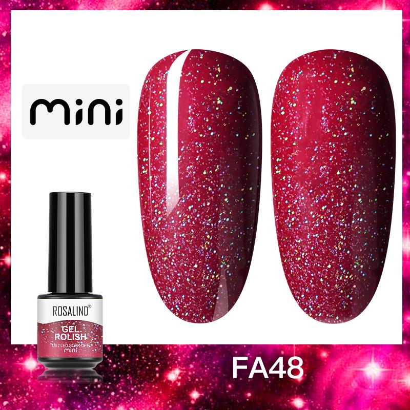 ROSALIND Красочный УФ-гель для ногтей, блестящий алмазный блестящий лак, гель-лак, замачиваемый УФ-коричневый гель для ногтей