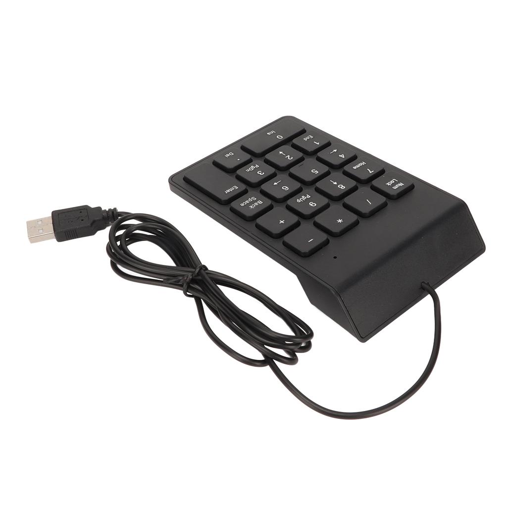 Проводная цифровая клавиатура, 18 клавиш, эргономичная USB-клавиатура с функцией Plug and Play, бесшумный набор текста, мини-цифровая клавиатура для ПК, ноутбука