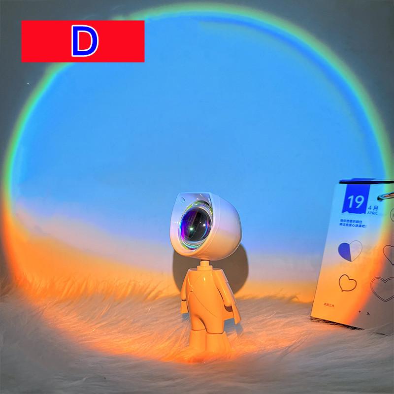 RnnTuu закатная лампа светодиодная радужная неоновая ночная лампа проектор для фотосъемки настенное атмосферное освещение для спальни домашний декор комнаты подарок