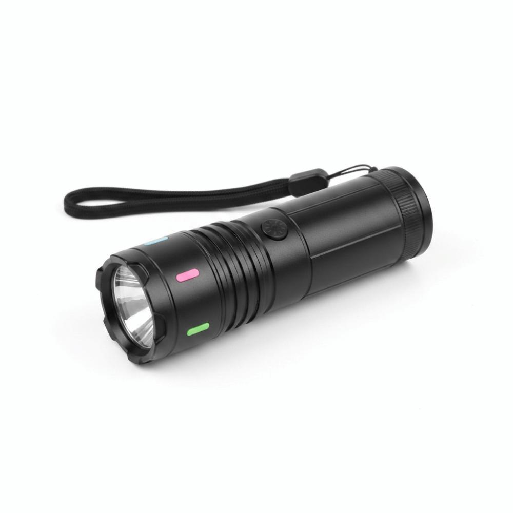 High-Intensity Long-Range Flashlight Bright Small Torch Digital Display Flashlight Night Use