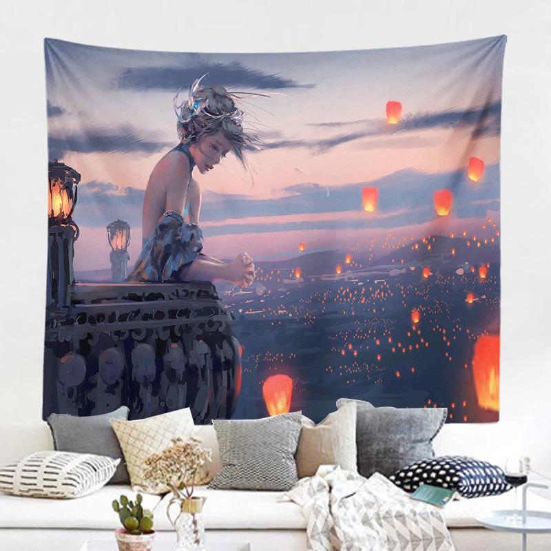 Фон настенная ткань гобелен живопись персонаж мультфильма призрак нож фреска гобелен декоративная живопись