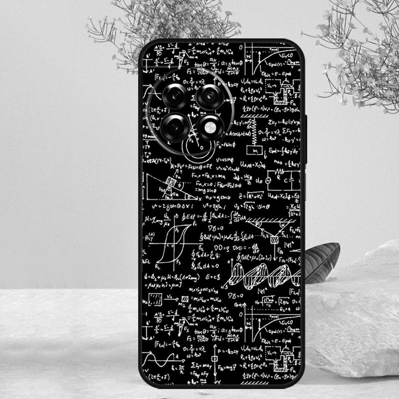 Physics Science Maths Formula Case For OnePlus 12 11 9 10 Pro 10R 8T 10T 12R OnePlus Nord CE 3 2 Lite N30 N20 N10 Cover