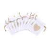 10Pcs Heart Shape Linen Small Drawstring Bag Reusable Burlap Jewelry Storage Pouch Gift Packaging Bags Party Candy Bags
