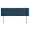 Maison Exclusive - Tête de lit avec oreilles Bleu foncé 147x16x78/88 cm Velours