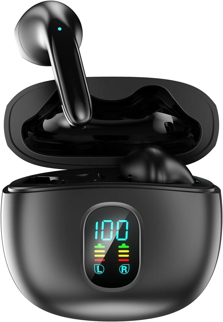 Earphones Bluetooth Earphones Wireless Earphones Bluetooth Technology with Microphone Wireless Bluetooth Earphones LED Display Display Long Time Use