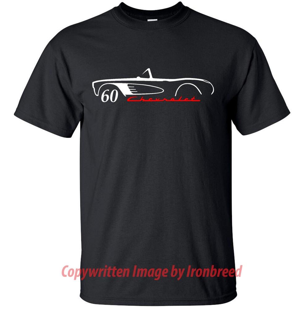1960 60 Chevy Corvette T-Shirt Classic Stingray Muscle Car Emblem Mouldings