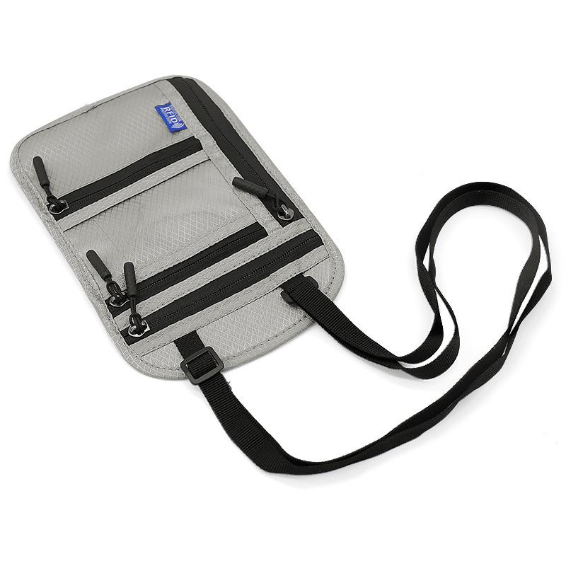 Многофункциональная RFID-сумка на шею и плечо для паспорта с защитой документов