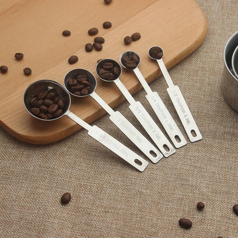 Steel Versatile Stainless Measuring Cups And Spoons Set For Baking Coffee And Sweet Treats