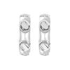 PLEIN Accessories Earrings Philipp Plein Jewelry PLEIN CUFF Plain Cuff PJ1EA21EU PLEIN CUFF Stainless Steel Earrings Silver Stainless Steel [PHILIPP