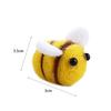10Pcs Cute Wool Felt Bumble Bee Craft Decor Ball for Christmas Clothing Tent Hat Decoration DIY and Handmade Crafts Toy