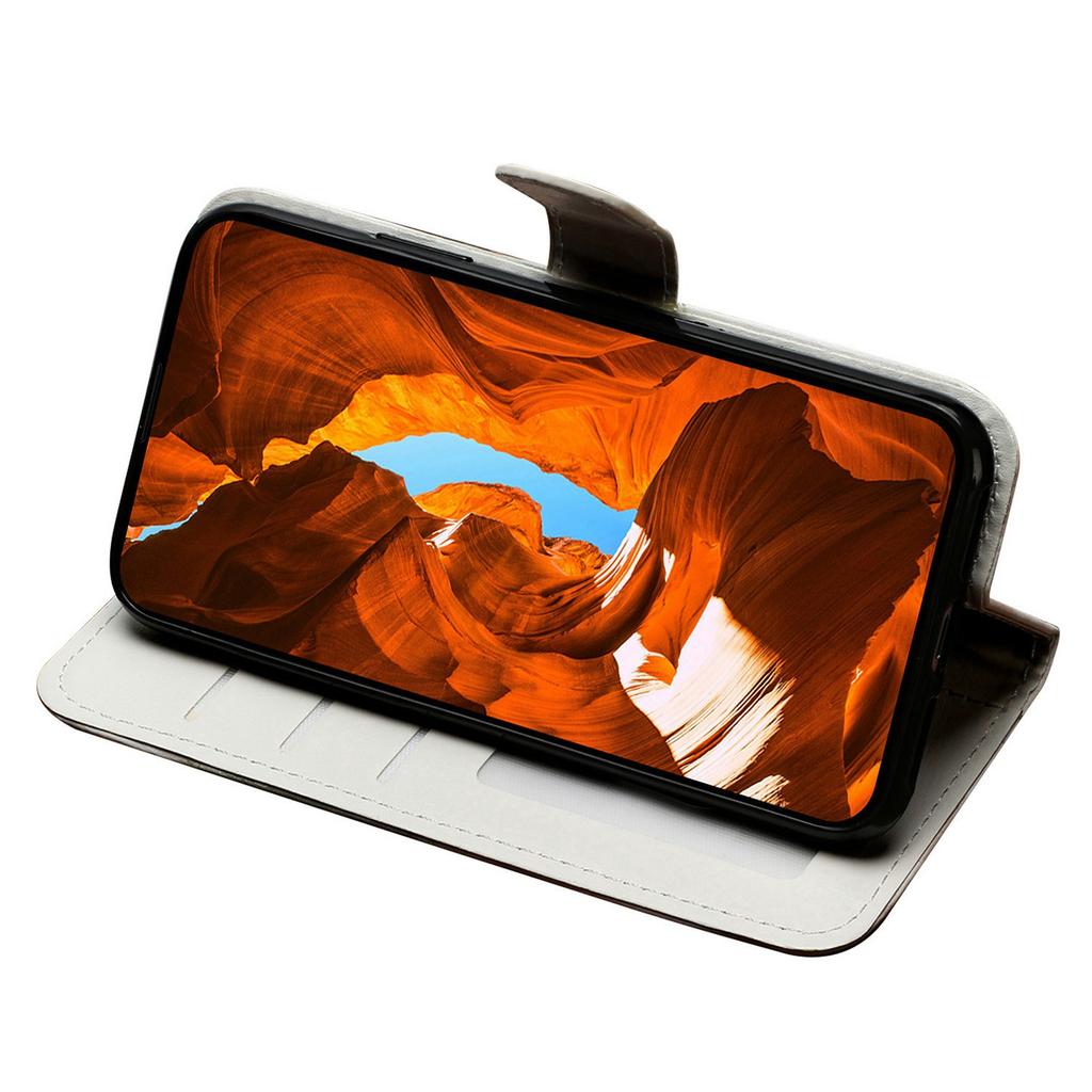 For iPhone 17 Pro Case Pattern Leather Wallet Phone Cover with Strap