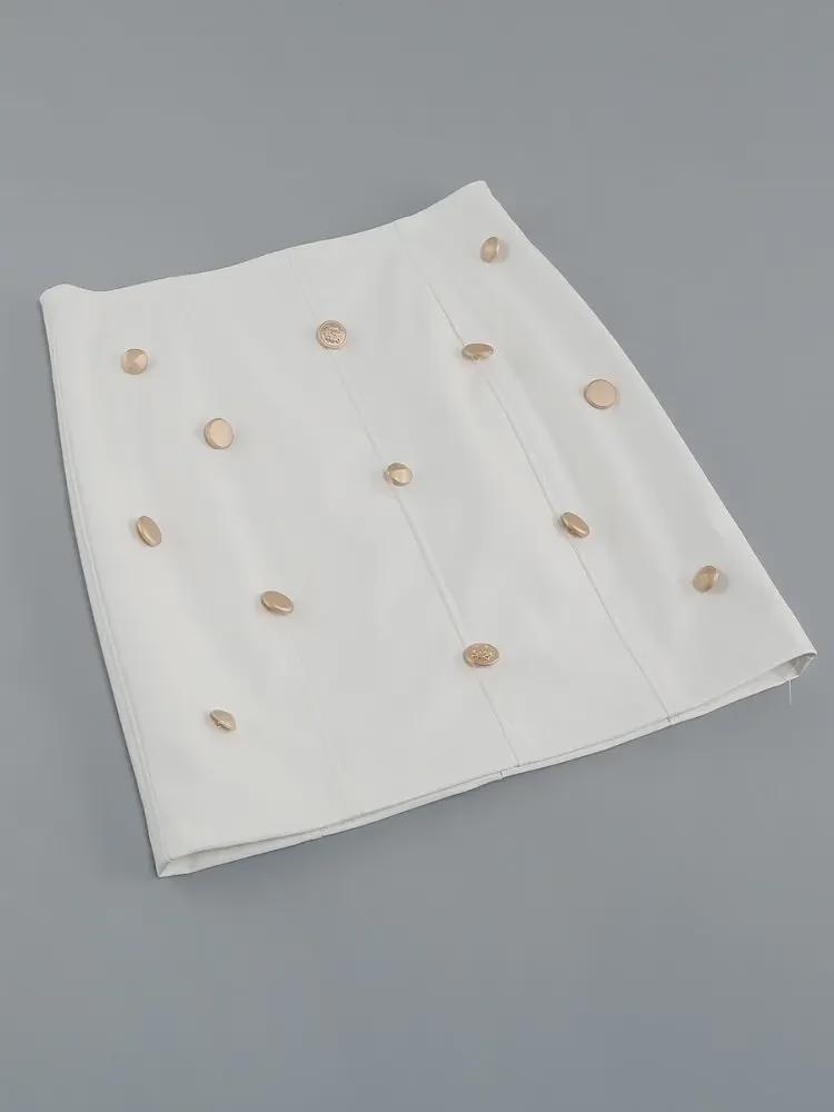 Европейская и американская женская мода высокого класса: Сексуальный топ на бретельках и юбка на бедрах из двух частей костюма