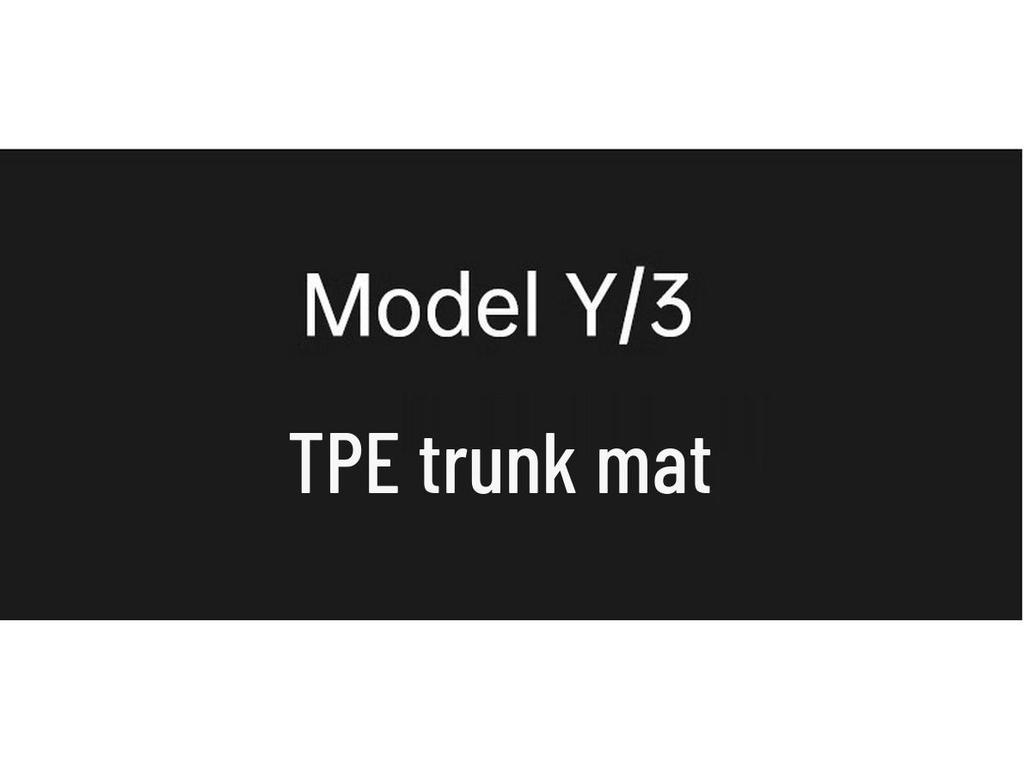 Комплект ковриков в багажник и на пол для Tesla Model Y3 Refresh - Материал TPE, Покрытие передней и задней части