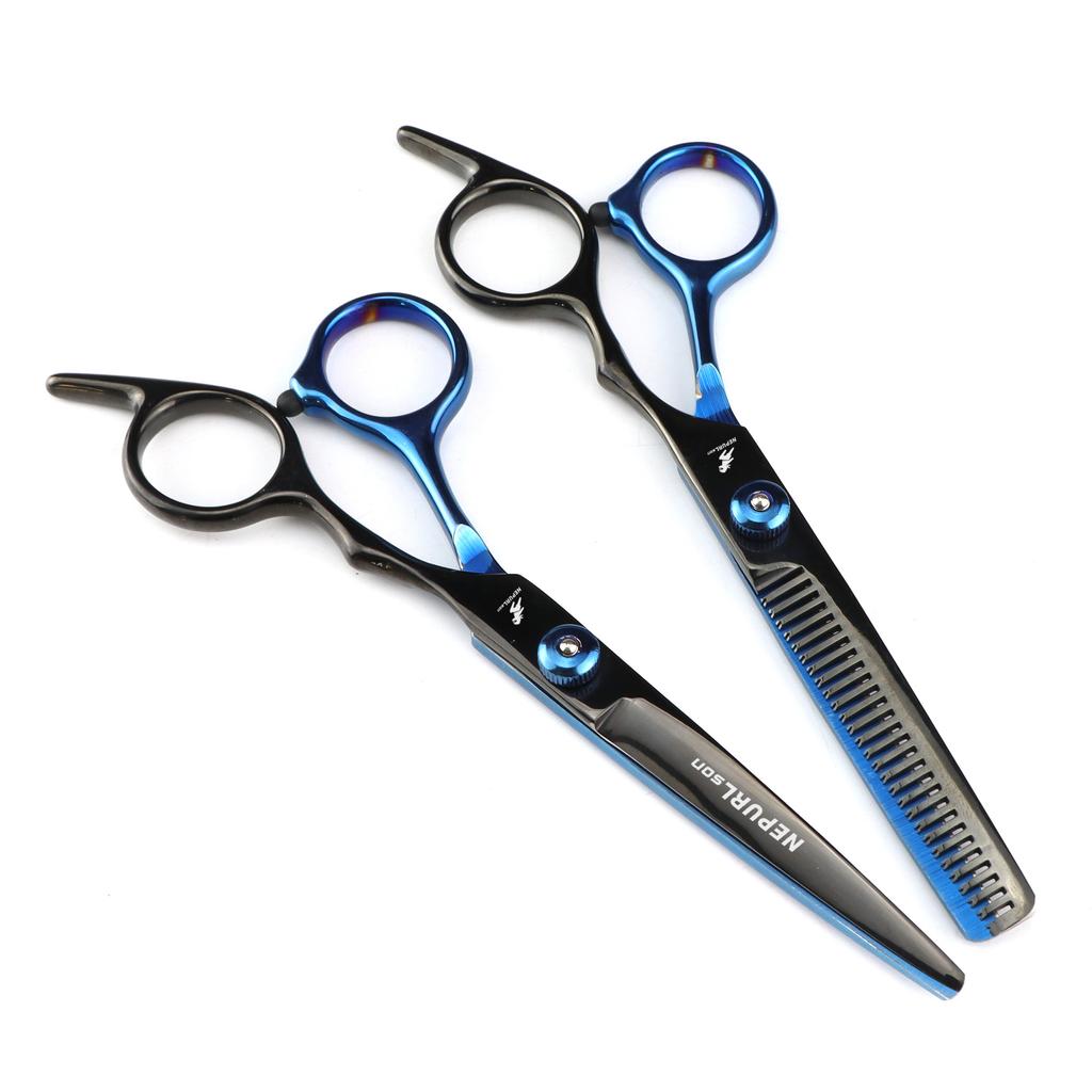 6 Inch Tooth Scissors Flat Scissors for Barbers and Hairdressers Special Fine Scissors for Thinning Haircuts and Hair