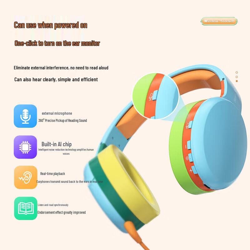 Newsmy TB205 Wireless Over-Ear Bluetooth Headphones