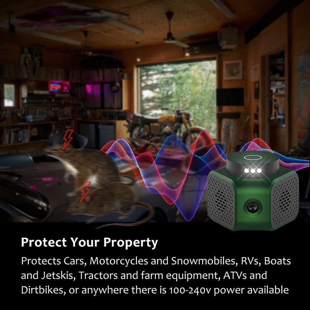 360-градусный отпугиватель животных Многофункциональный ультразвуковой отпугиватель мышей с двумя динамиками и преобразованием частоты Отпугиватель комаров Отпугиватель тараканов