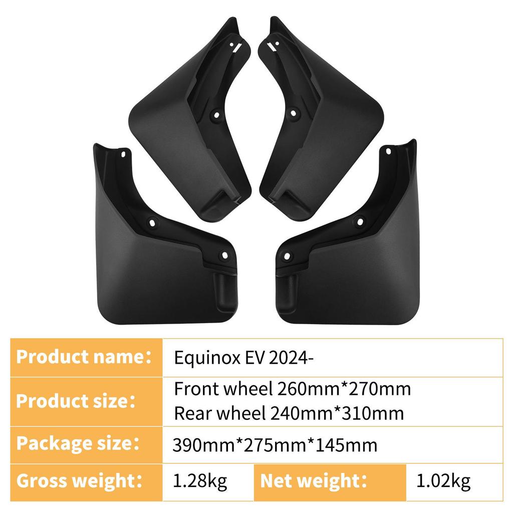 Chevrolet Equinox EV 2024-2025 Leather Mud Flaps