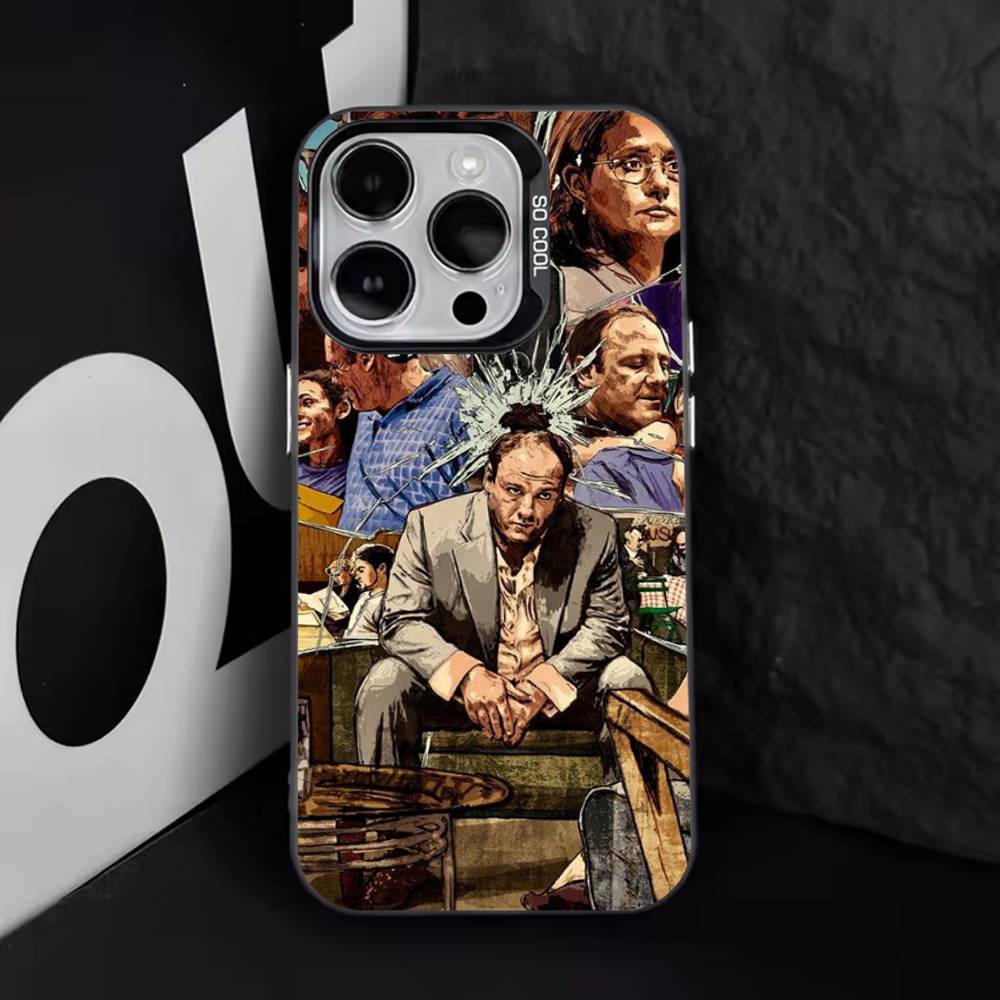 Чехол на телефон T-Tony S-Soprano Cool для iPhone 17,16,15,14,13,12,11,Pro,Max,Plus,E,Air,Mini Черный ТПУ Чехол