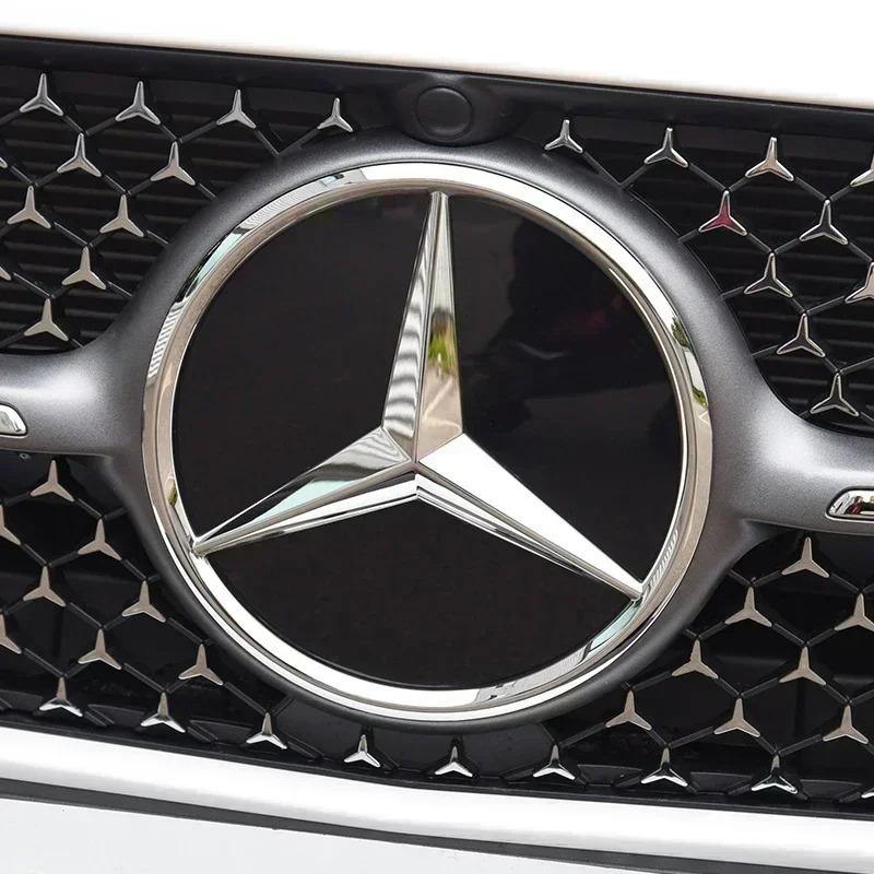 3D 188mm Front Grille Star Logo Emblem Badge For Mercedes-Benz C Class 2014-2018 GLC Car Emblems NY0