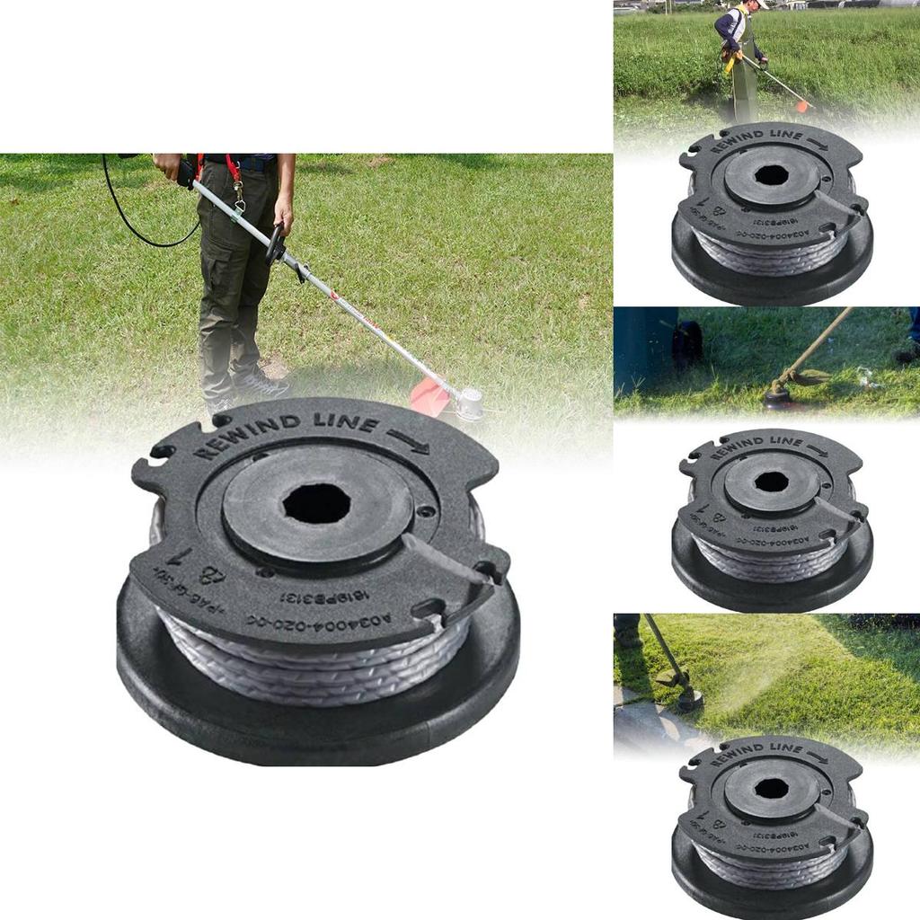 Прочная нейлоновая леска для триммера Greenworks, сменная катушка, сине-серая