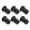 Комплект для прокладки Ethernet-кабеля Силиконовые проходные втулки для кабеля для отверстия в стене 1 дюйм Кабель Черный 6 шт.
