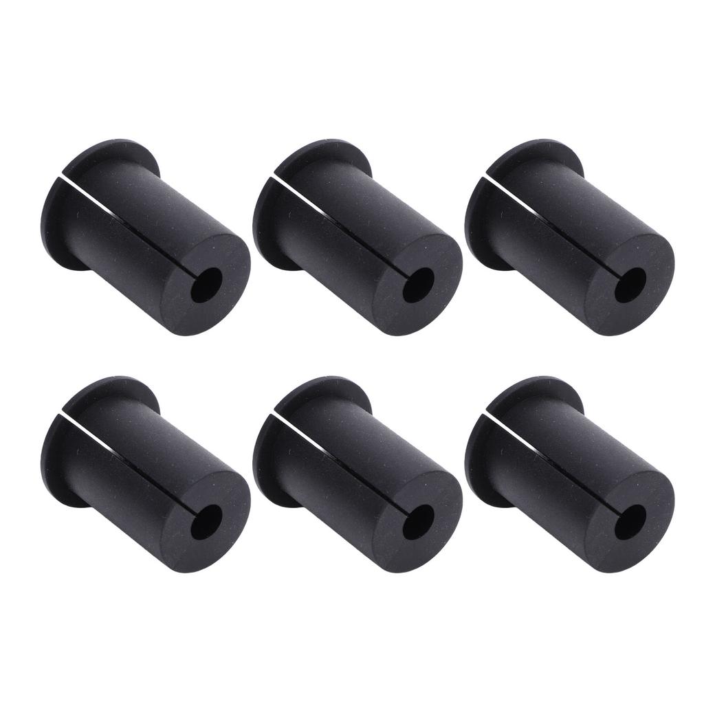 Комплект для прокладки Ethernet-кабеля Силиконовые проходные втулки для кабеля для отверстия в стене 1 дюйм Кабель Черный 6 шт.