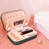 Portable Jewelry Storage Box Travel Organizer Jewelry Case Leather Storage Earrings Necklace Ring Jewelry Organizer Display