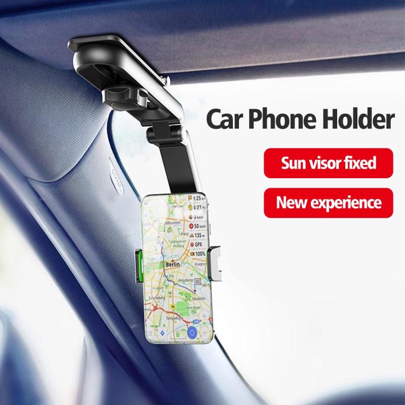HdoorLink Автомобильный держатель для телефона с солнцезащитным козырьком, универсальный зажим для телефона, кронштейн для автомобильного зеркала заднего вида, кронштейн для смартфона