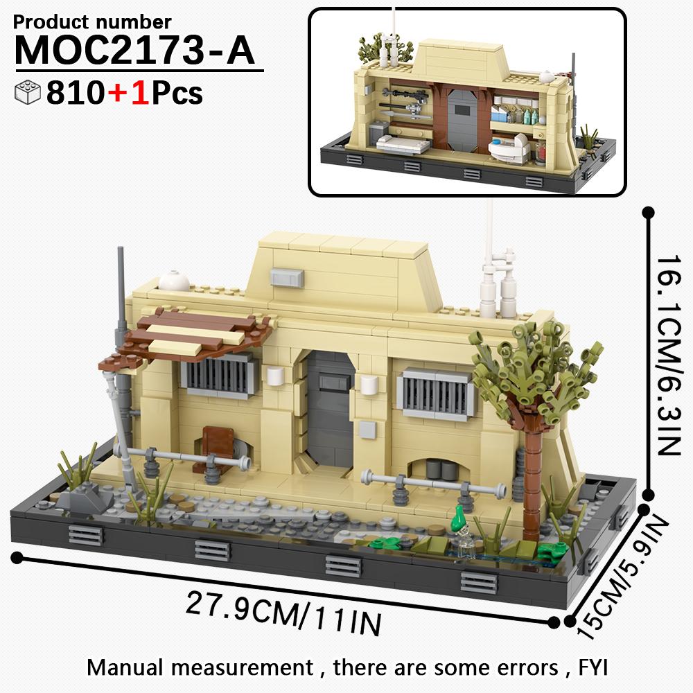 MOOXI Серия «Космические войны» Сценарная модель MOC Кирпич DIY Диорама Взрослые Детские Игрушки Набор строительных блоков Монтессори Подарки Украшение