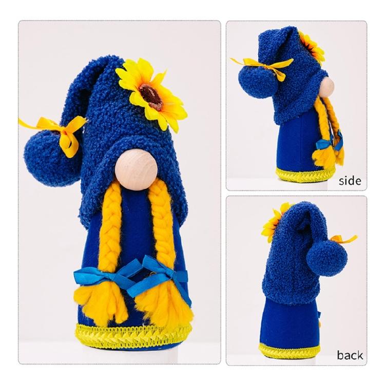 Sunflowers Gnomes Kitchen Tiered Tray Decros Spring Sunflowers Faceles Doll