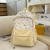 Schoolbag Japanese ins High value student backpack Cat print versatile casual backpack Large capacity travel backpack