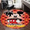 Personalized M-Mickey Round Chair Office Rug - Perfect for Mat, Office Chair & More - Ideal Gift for Birthdays and Holidays