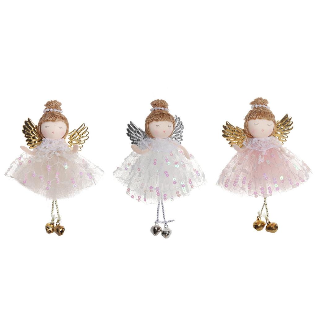 Рождественский Ангел Украшение Кукла Подвески Тканевый Декор Для Дерева Камина Окна Безопасный Дизайн Многоцелевое Использование