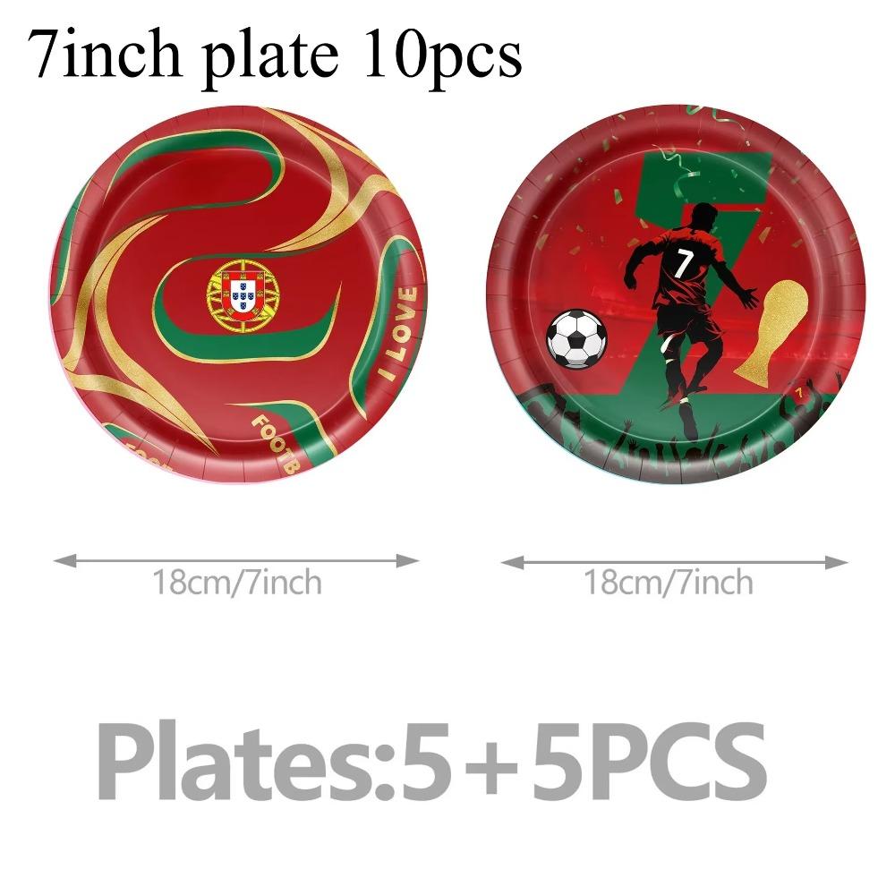 Spanish Football Player Theme Party Decoratiaons Soccer Star Balloon Set Boy Birthday Party Supplies Cr&7 Backdrop Banner Props