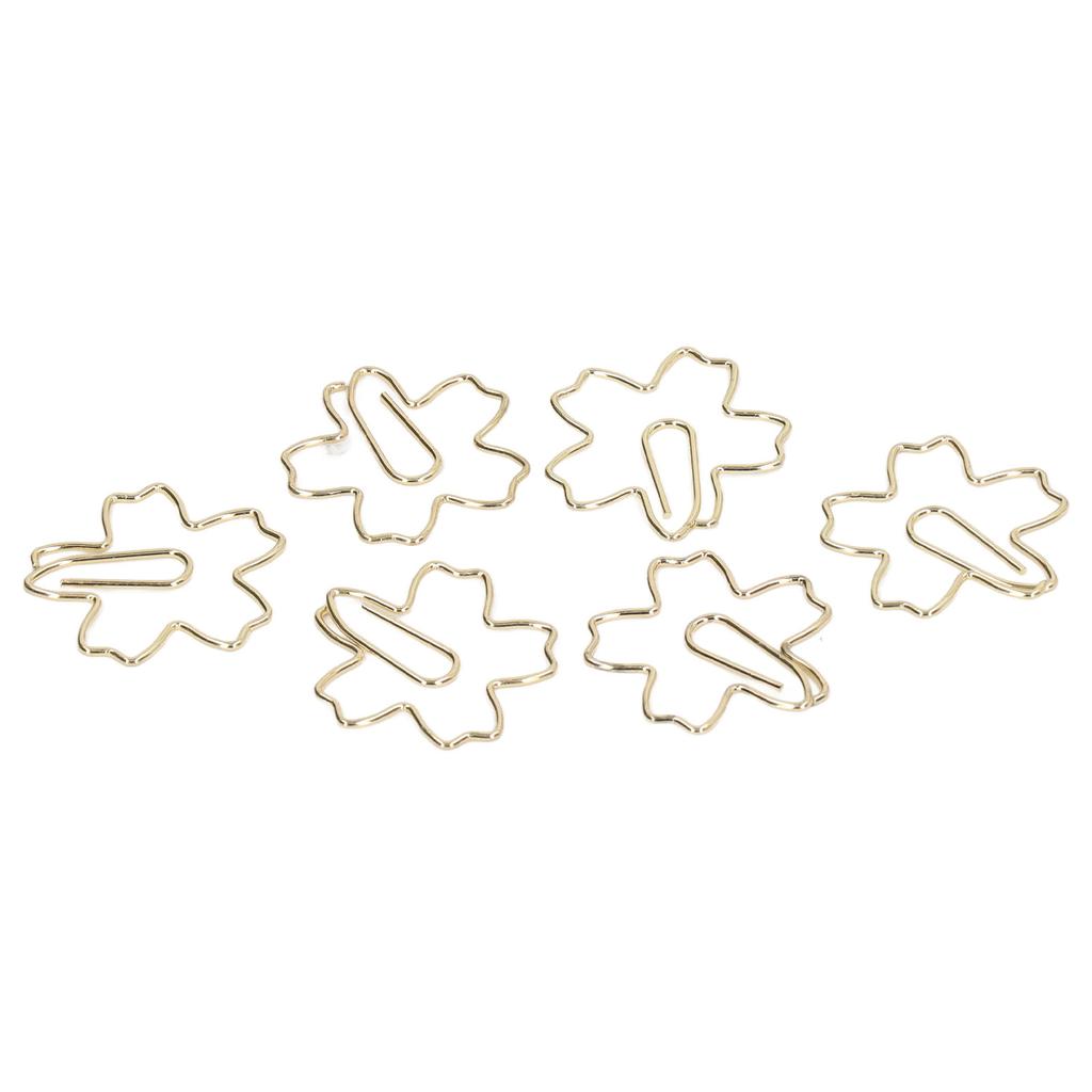 50 шт. скрепок для бумаги, портативные, маленькие, золотые, уникальные, симпатичные, в форме скрепки, закладки для офисных файлов, класс