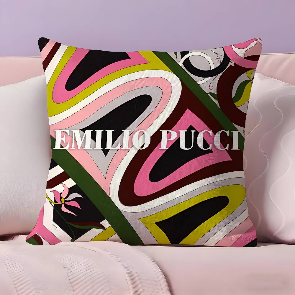 Fashion E-Emilio-O P-Pucci Pillow Case Ultra Soft Skin Friendly Fabric Cloud Like Comfort & Concealed Zipper