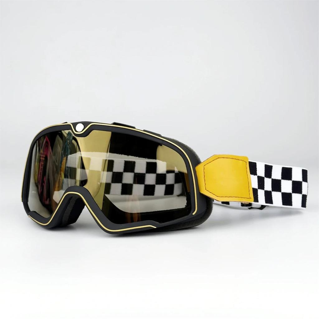 Ретро очки для езды на мотоцикле Cafe Racing Motorcycle MX ATV Classic Ветрозащитные очки Солнцезащитные очки для бездорожья Очки для катания на лыжах Уличные очки унисекс