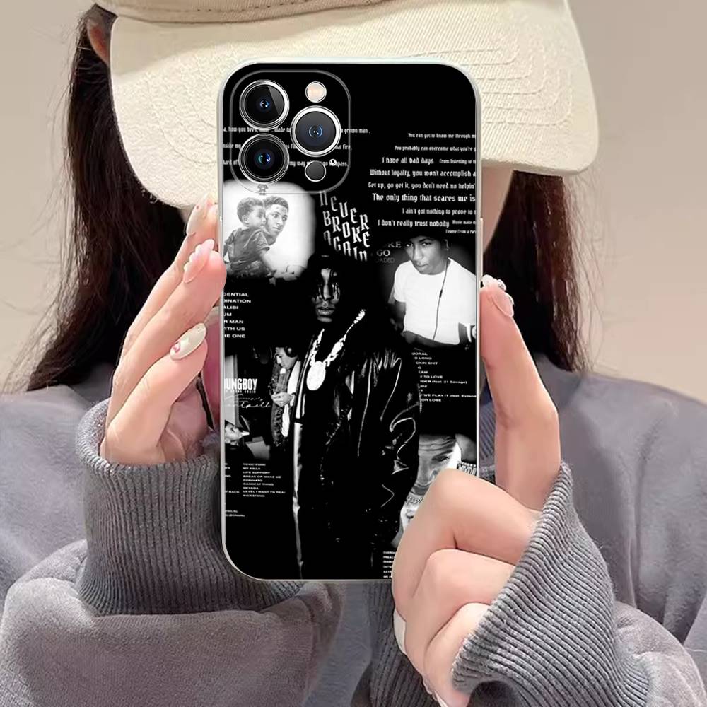 Чехол для телефона Rapper Youngboy Never Broke Again для iPhone 17 16 16e 15 14 13 12 11 Pro Max Mini Plus