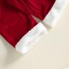 Citgeett Winter Christmas Kids Toddler Baby Girls Outfit Sleeveless Velvet Tops Pants Fall Xmas Clothes