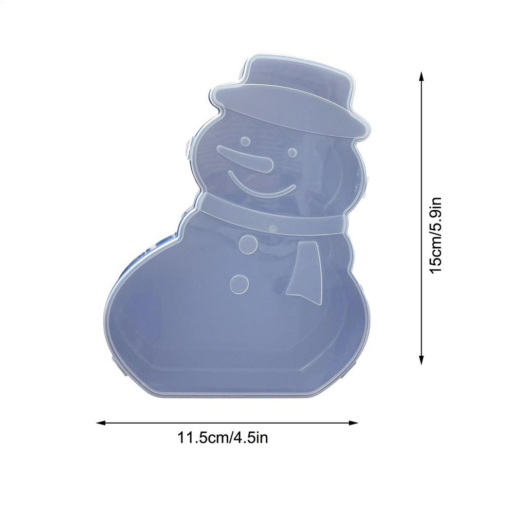 Christmas Platter Snowman Tree with Lid Christmas Platters Snack Serving Tray for Cookie Candy Dessert Cheese Fruit Charcuterie