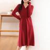 Women's Cashmere Dress Qinghe Cashmere 30% Cashmere 70% Wool Autumn and Winter Cashmere Skirt Soft and Warm