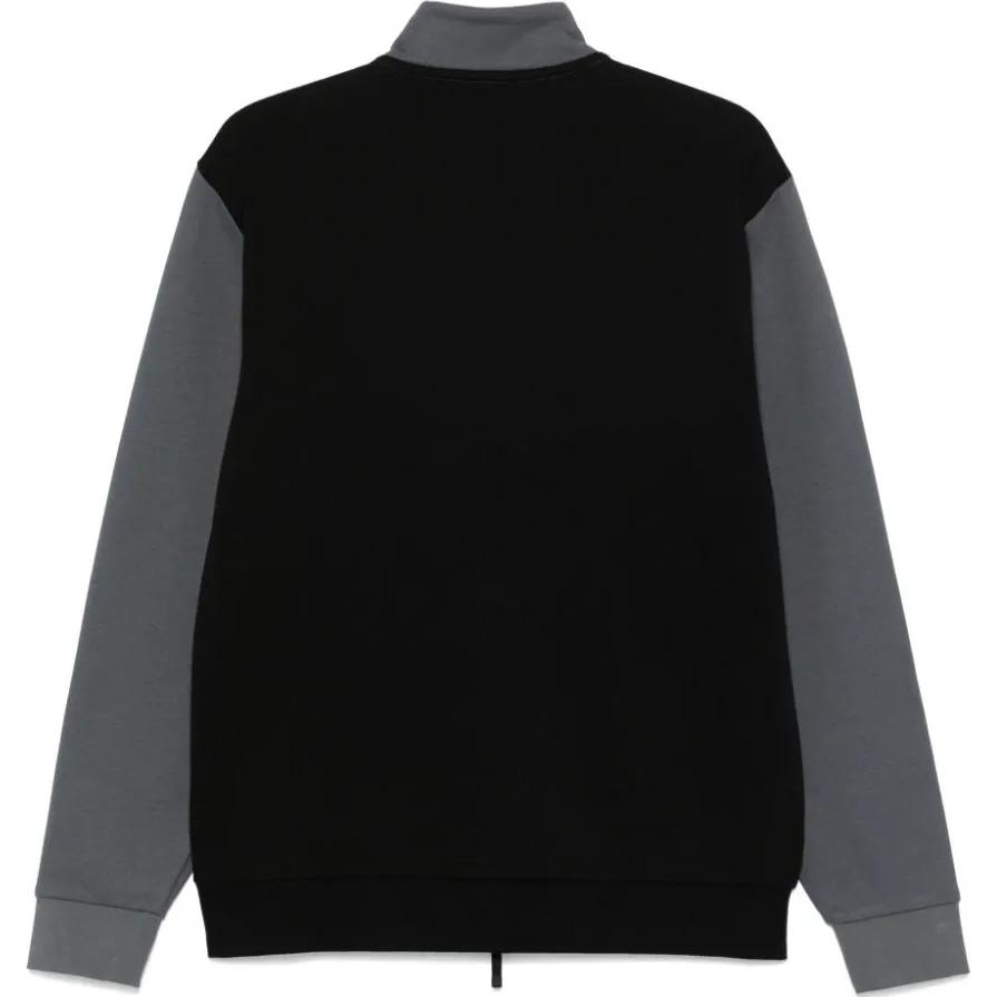 Emporio Armani EA7 Спортивный костюм мужской, блок цветов, принт с буквами, воротник-стойка, молния, длинный рукав, повседневный, серый 6DPV60-PJVTZ-1200