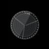 Woodworking Circle Gauge Clear Acrylic Lathe Work Centering Tool Compass Center Finder