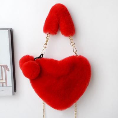 Новая плюшевая сумка модная сумка love bag осень и зима универсальная сумка через плечо love портативная сумка для мелочи женская сумка