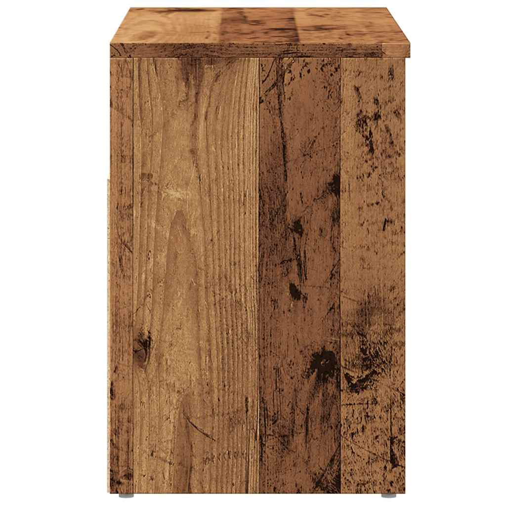 Shoe Bench with Rustic Wood Look 60 x 30 x 45 cm Engineered Wood